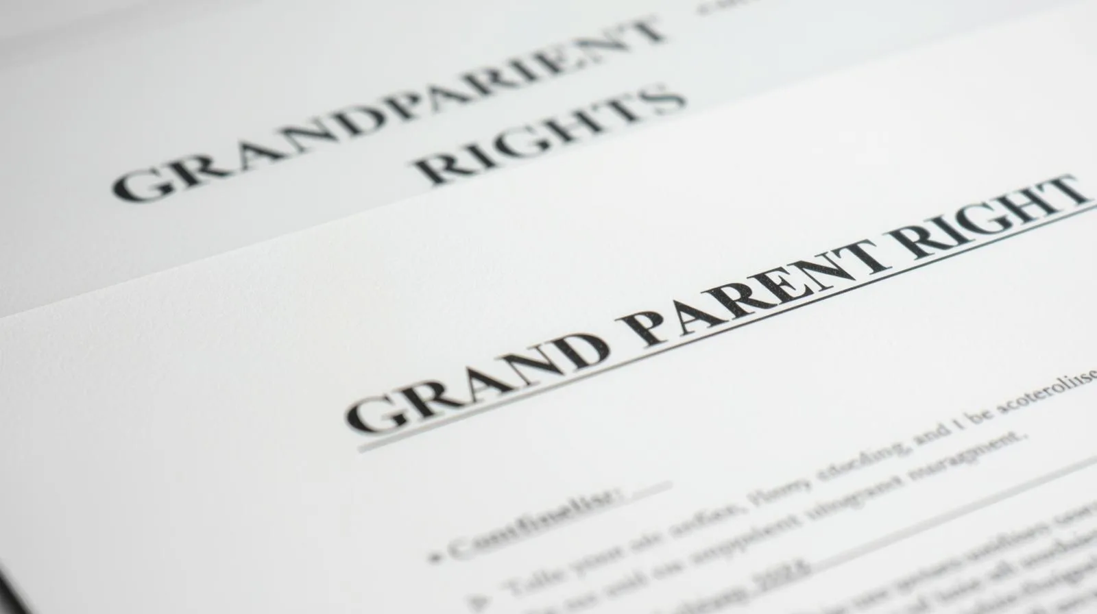 grandparent rights legal documents in Texas family law case