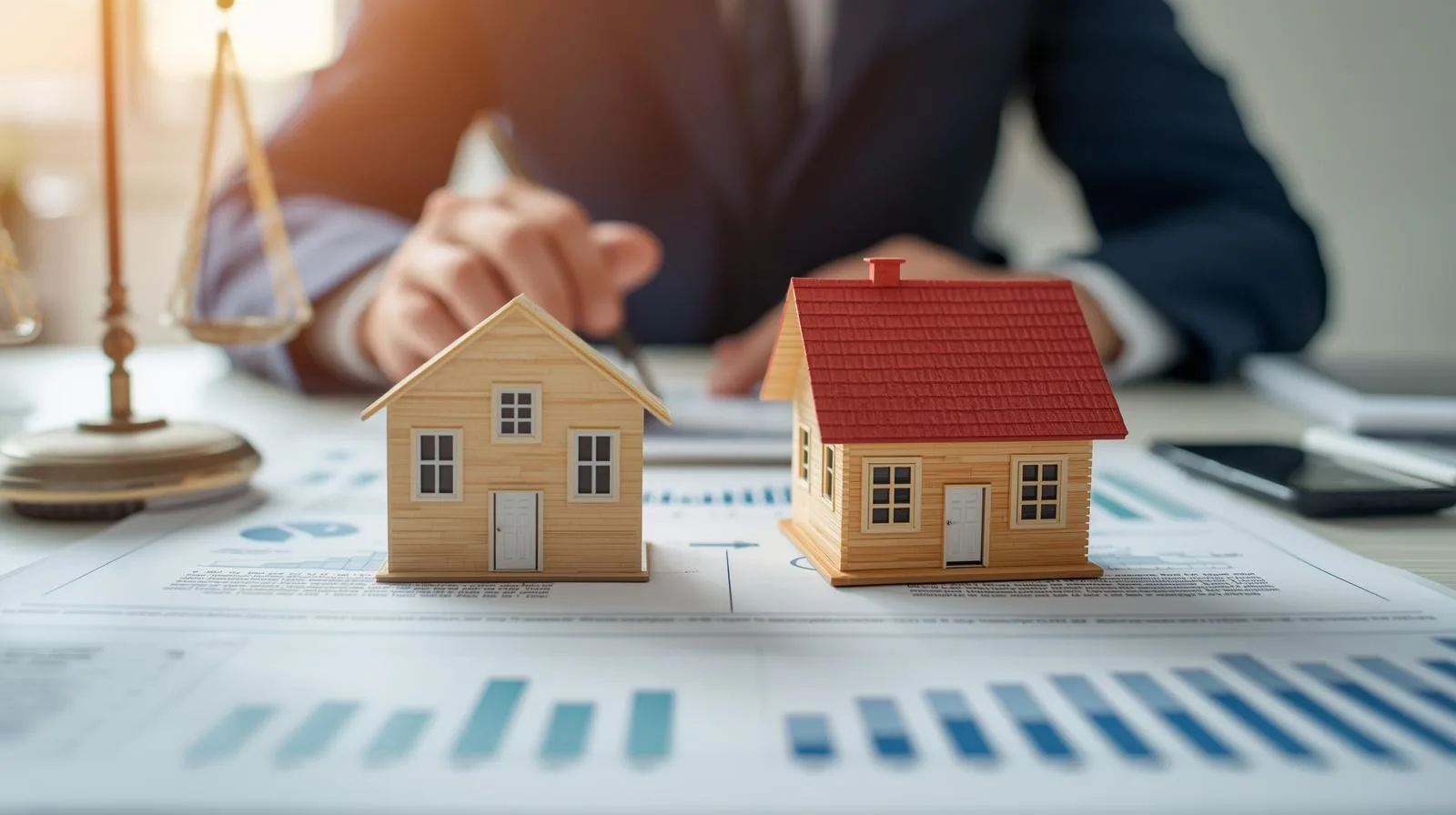 property division Houston showing divorce asset division and real estate allocation