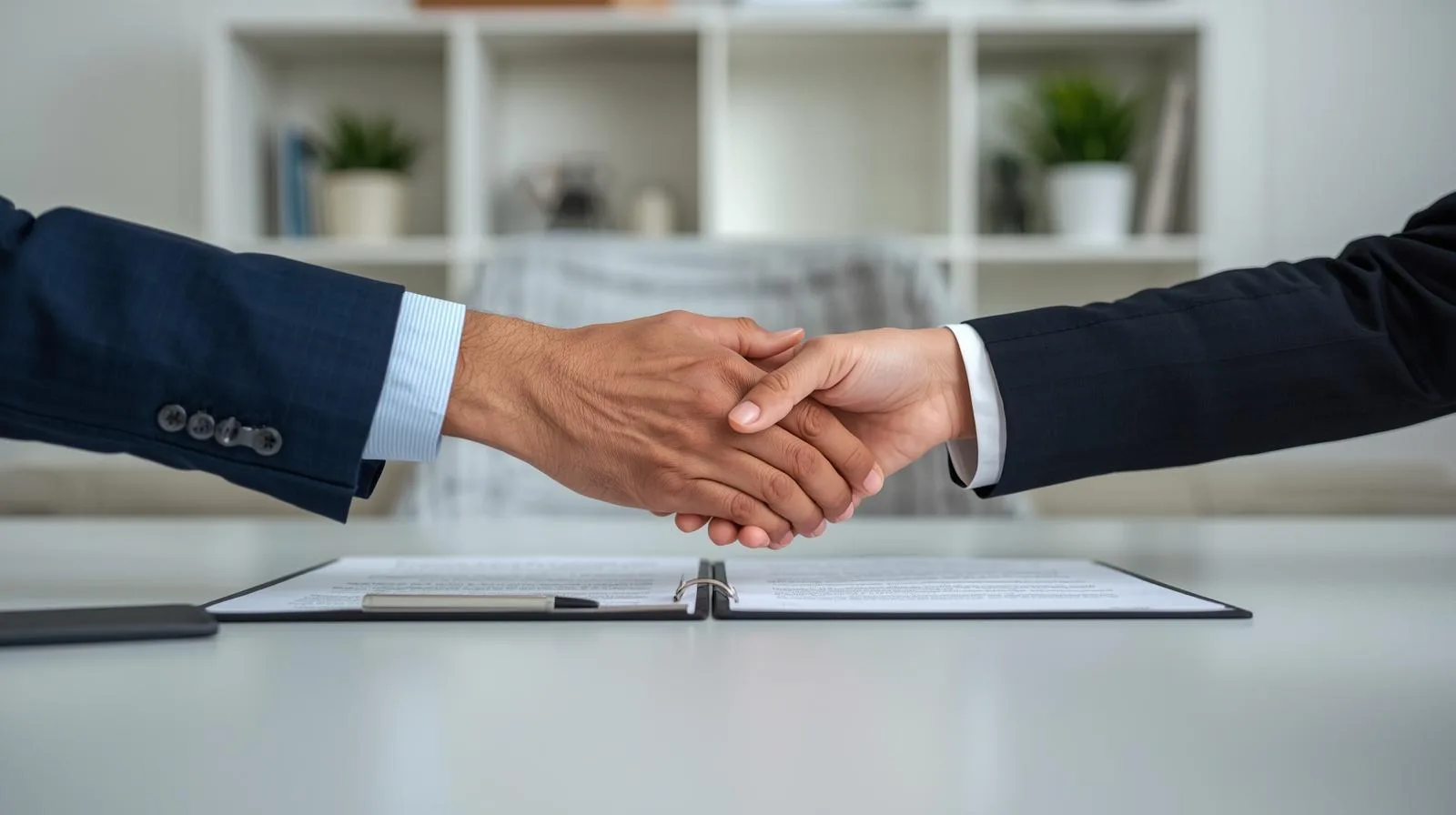 divorce without court Texas agreement handshake between spouses