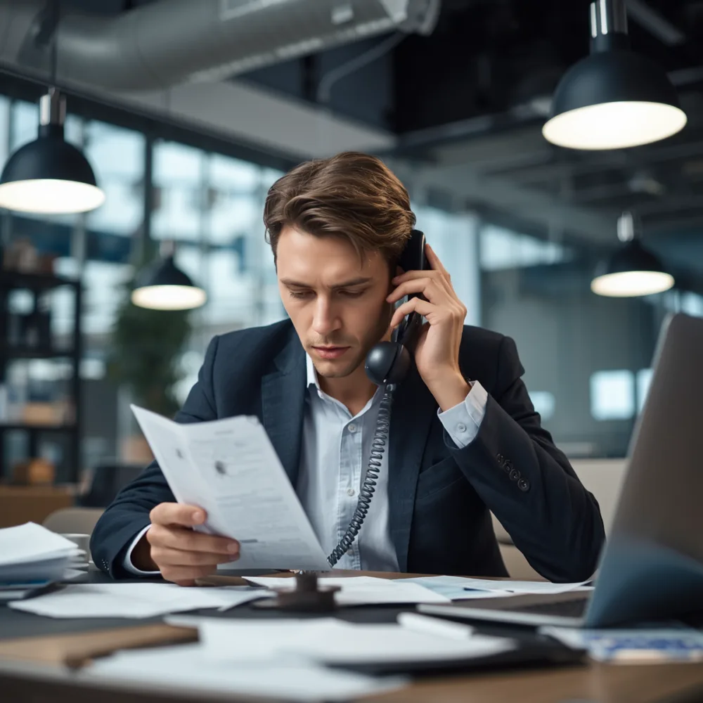 Lawyer reviewing phone records and text messages in a Texas divorce case